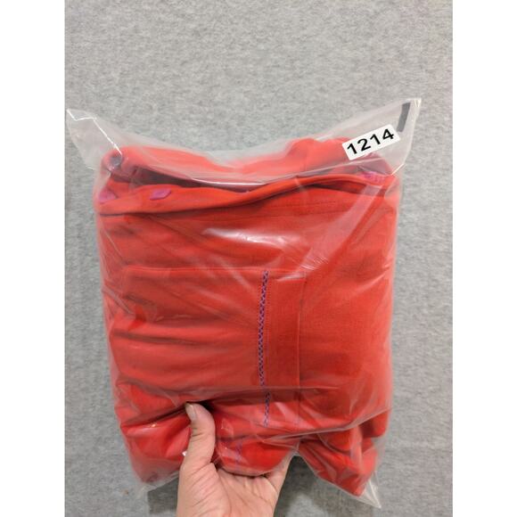 Liz Claiborne Elisabeth Dress Women's XL Red Comfy Button Down Midi Tank Dress - Picture 11 of 11